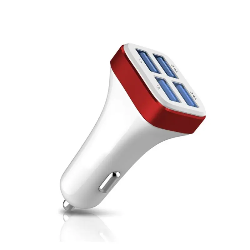 Автомобильное зарядное устройство 4 USB порта Смарт зарядное устройство адаптер питания для мобильного телефона планшета gps 03KB