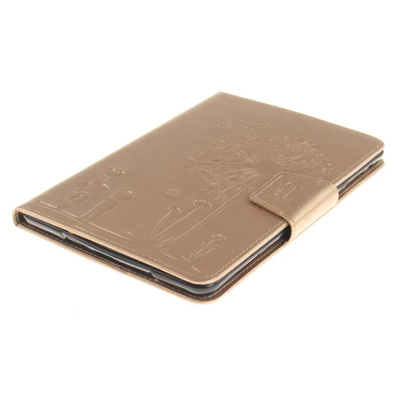 Retro Embossing Dandelion Lovers Case For Ipad Mini 2 Case for Ipad Mini For Ipad Mini 3 Mini 1 Magnet PU Leather Wallet Case (15)