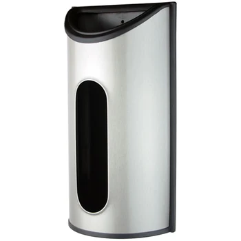 

Storage Box Holder Bag Dispenser Organizer Stainless Steel Trash Bag Saver Novelty Kitchen Wall Mount Carrier Bag Store