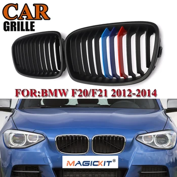 

MagicKit Pair Matte Black M-Color Sport Grille Grill For BMW F20 F21 1-Series 12-14