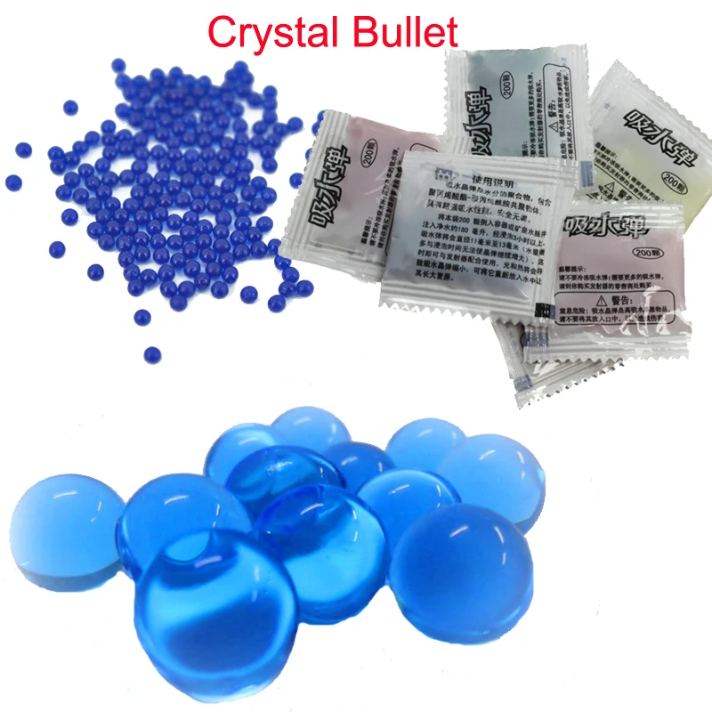 

10 Bags Water Bombs Gun Bullets 11MM Soft Crystal Bullet of Water Gun Toys Paintball Water Bullet Ball Vase Decoration Grow Ball