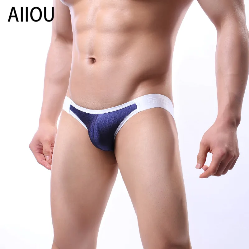 AIIOU-tangas de de hielo para hombre, ropa interior cómoda, forma extraña, Sexy, a la moda, - AliExpress