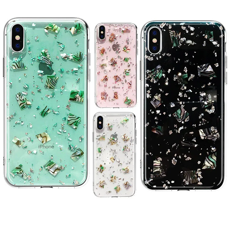

For samsung note10pro s10plus note10 Bling Glitter Sequin Epoxy Phone case For iPhone 6 6s 8 7 Plus XS MAX XR TPU Clear Coque
