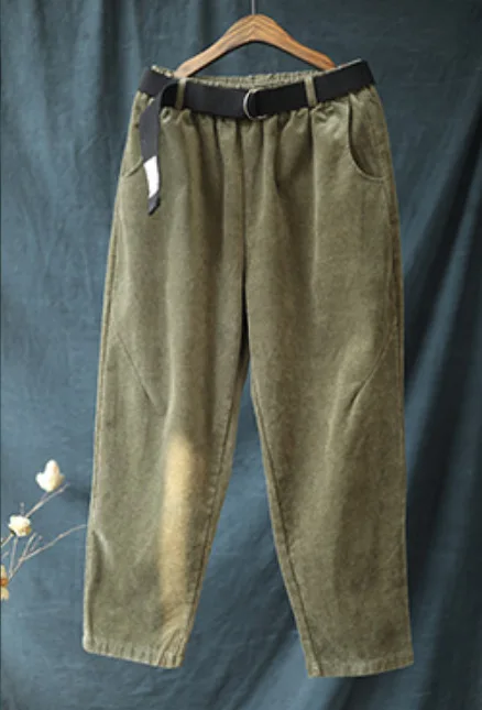 Женские брюки из вельвета и флиса, повседневные,, зимние, Осенние, одноцветные, шаровары, свободные, женские, модные, женские, теплые брюки
