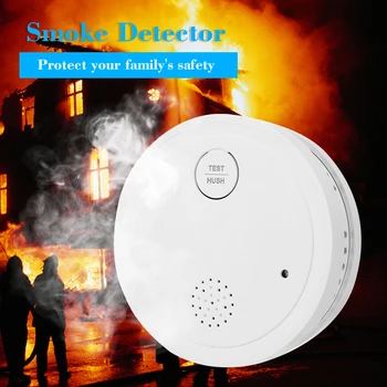 

Strobe Smoke Detector Wireless Fire Alarm Sensor Work Office Home Smoke Alarm System Device LED Light Indicator