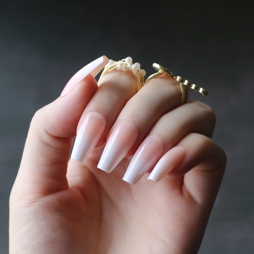 Diy Salon Art Stiletto Glossy False Nails Medium Almond Art Coffin Nails Pink Nude Ombre French Line Tips Shiny Fake Nails 24pcs False Nails Aliexpress Diy Salon Art Stiletto Glossy False Nails Medium Almond Art Coffin Nails Pink Nude Ombre French Line Tips Shiny Fake Nails 24pcs False Nails Aliexpress
