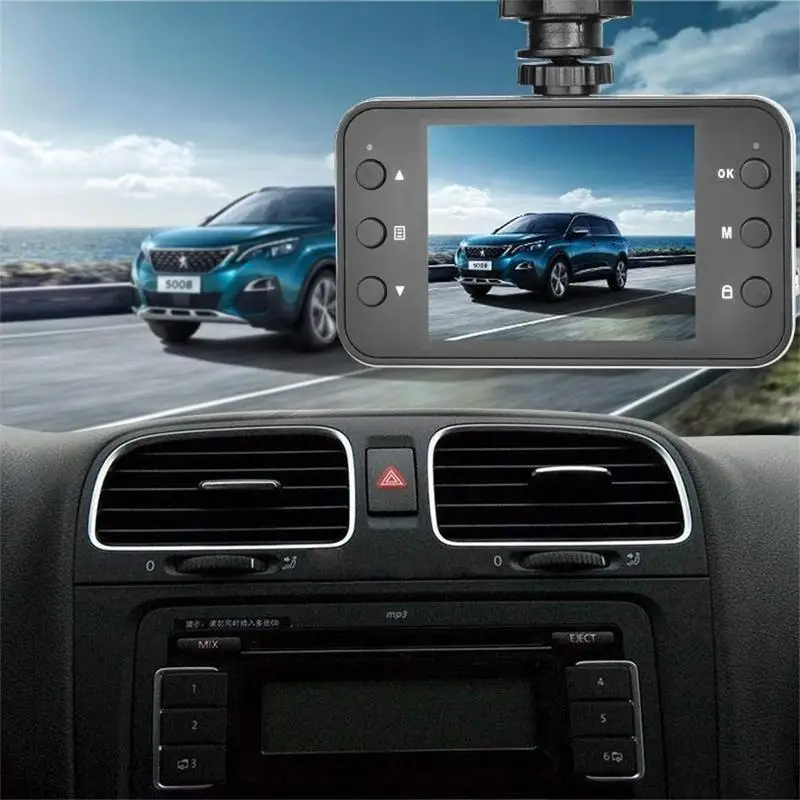 1080p портативный автомобильный DVR ЖК дисплей Экран цифрового видео Камера