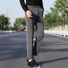 

Classic New Spring and Summer Men's Clothing Loose Waist Men's Business Casual Pants Korean Straight Stretch Pants Large Pants