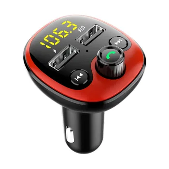 

FM Transmitter Modulator Bluetooth Handsfree Car Kit MP3 Audio Player Dual USB Car Charger