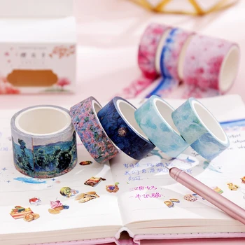 

3 Rolls DIY Scrapbooking Sticker Label Planner Handbook Decorative Paper Masking Tape School Supplies Stationery