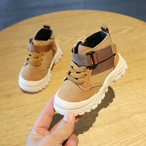 yellow sneaker boots Claladoudou/12-15,5 см; брендовые кроссовки из натуральной кожи для мальчиков и девочек; ботинки в байкерском стиле; цвет желтый, зеленый, черный; теплая зимняя обувь - Цвет: yellow sneaker boots