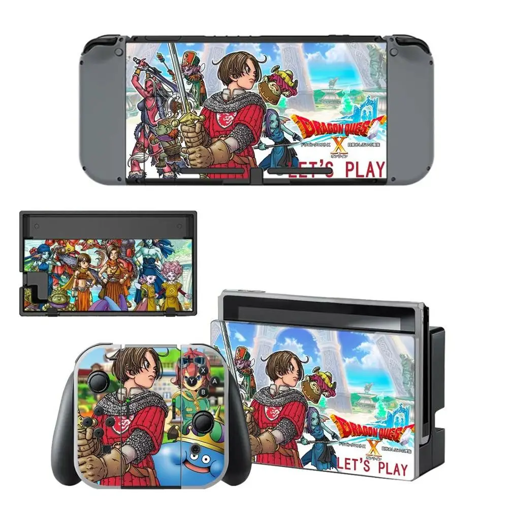 Dragon Quest Nintendo переключатель кожи switch наклейки для консолью коммутатора Joy con док