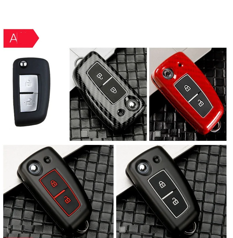 Чехол для ключей из углеродного волокна для Nissan Duke Micra Qashqai Juke X-Trail Nismo Murano Maxima Altima Geniss Tiida Quest