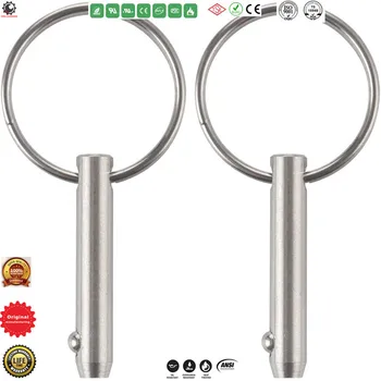 

Quick Release Pins,Diameter 5/16"(8mm),Bimini Top Pin,Marine Hardware,316 Stainless Steel,Marine Hardware,Deck Hardware