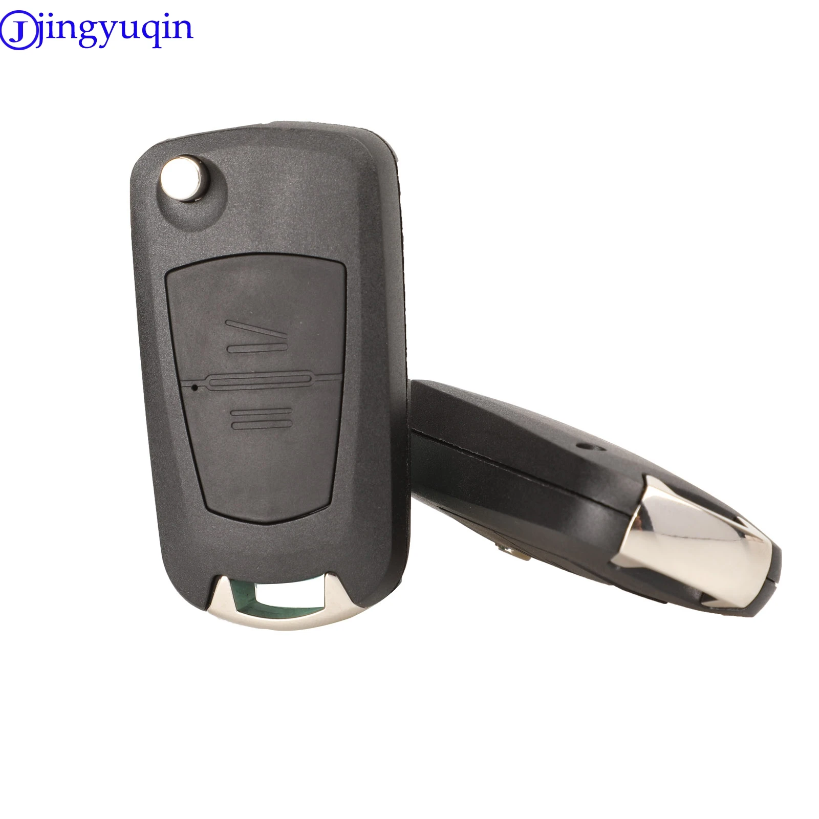 

jingyuqin 2 Buttons Modified Filp Folding Key Case For Opel Corsa Astra Kadett Monza Montana Blade HU100 HU43