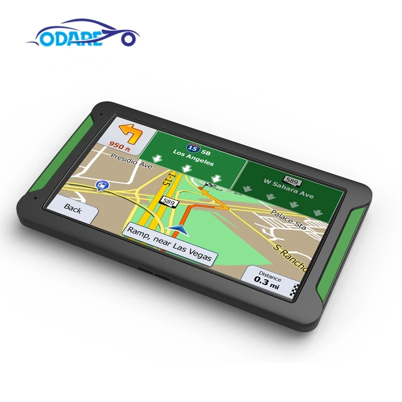 Odare 7 дюймов HD автомобиль/грузовик gps навигация 800 м/8 ГБ/128 Мб карты для России/Беларуси/Казахстана Европы/США/Канады gps навигатор WINCE