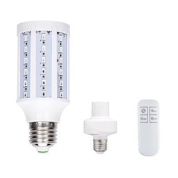 

12W UV Germicidal Lamp Ozone Remote Control UVC Ultraviolet Led Corn Bulb Disinfection Sterilizer E27 Ozone Lights For Home