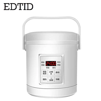 

EDTID 12/24V Mini Rice Cooker Car Truck Soup Porridge Cooking Machine Food Steamer Electric Heating Lunch Box Meal Heater Warmer