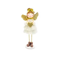 Куклы Ангела украшения подвесной Рождественский подарок вечерние золотые крылья прочный дом милый дисплей Фотография реквизит