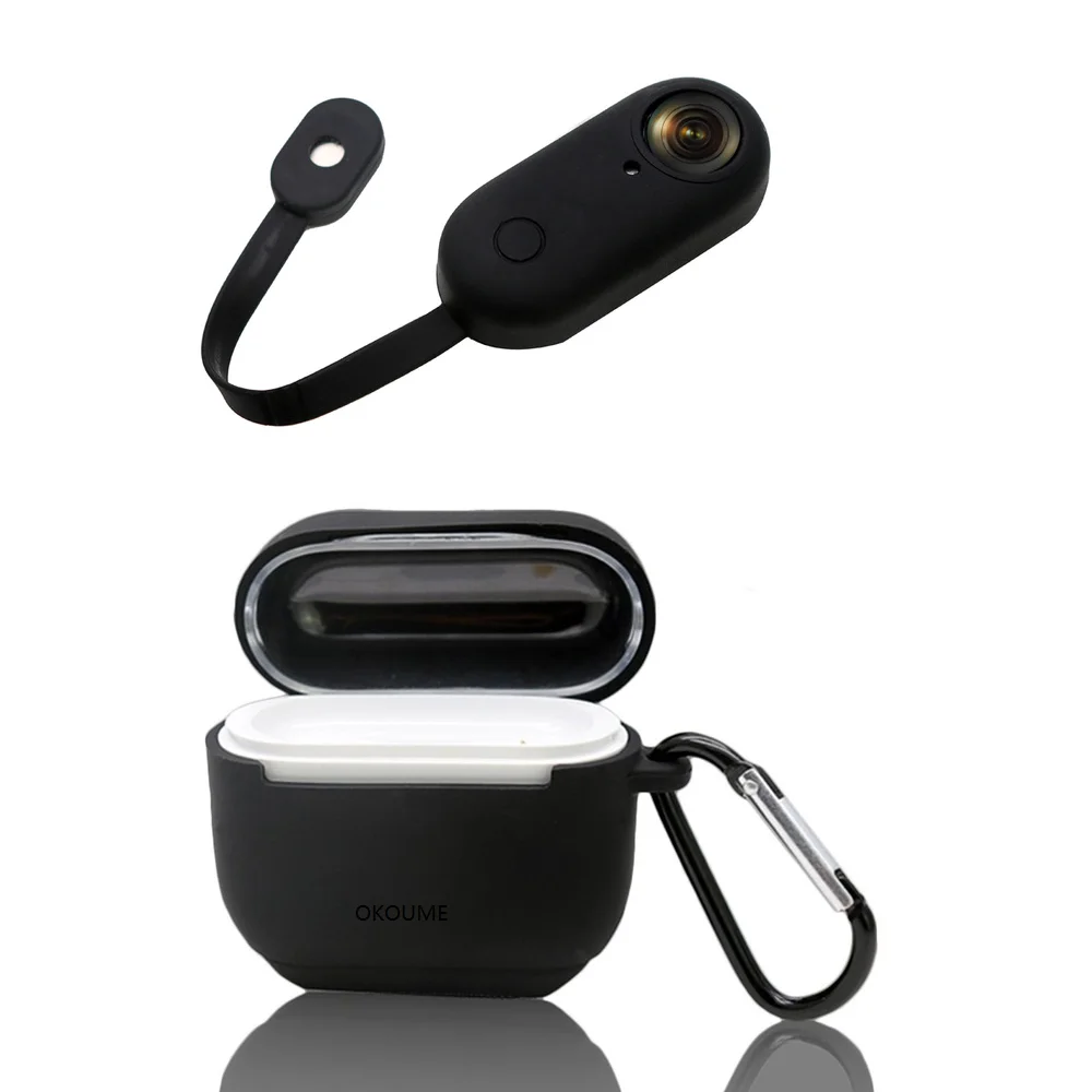 Black Силиконовый чехол для Insta360 Go аксессуары для камеры и зарядного устройства - Цвет: Black