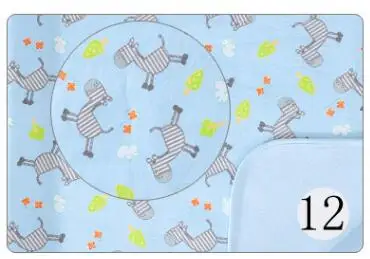 Детский чехол для матраса, фланелевый бамбуковый водонепроницаемый коврик, чехол для кровати, дышащий, моющийся, для детской кроватки, простыни для мочи, 70X120 см - Цвет: 12