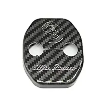 

Carbon Effect Decorative Door Lock Cover 4PCS Compatible with ALFA Romeo Stelvio Giulia 2017-2019