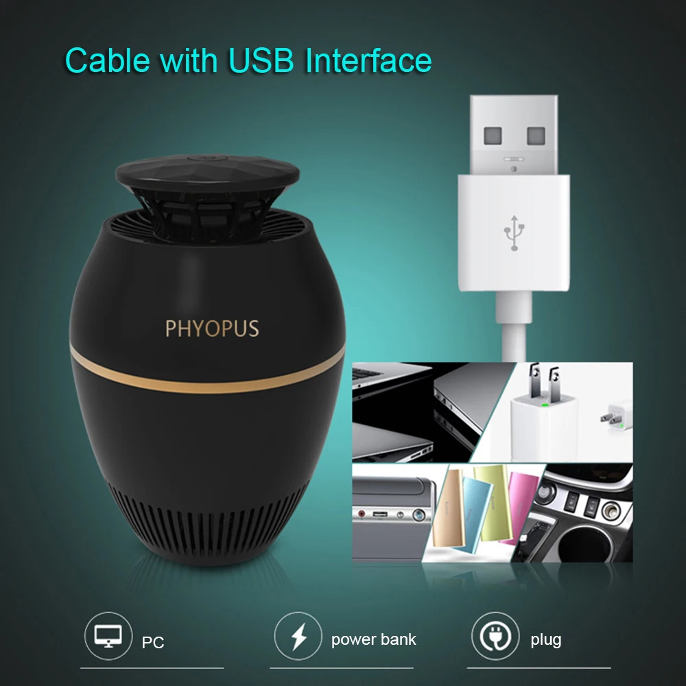 Анти moustique moskito killer электрическая лампа от комаров, безопасная от комаров, USB, светодиодный светильник от насекомых для дома