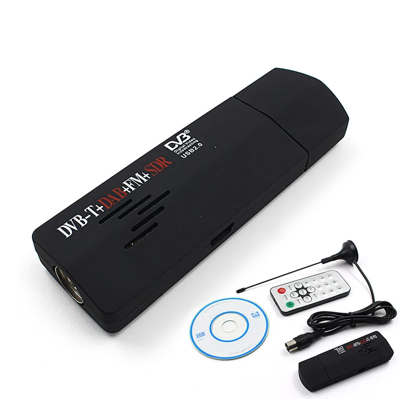 Высокое качество 1 шт. USB2.0 DAB FM DVB-T RTL2832U R820T SDR RTL-SDR E4000 обновление Verion Stick цифровой ТВ-тюнер, приемник ИК-пульт дистанционного управления