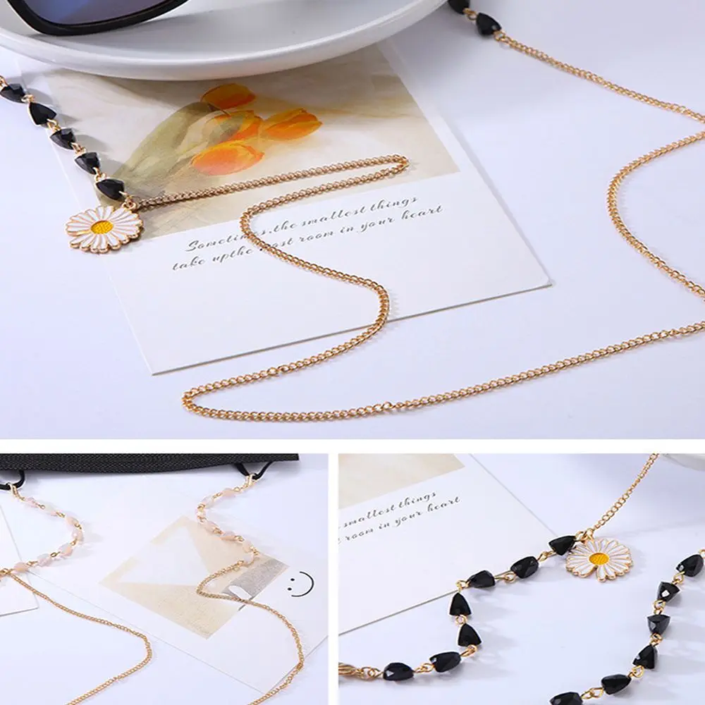 Mode Frauen Anti-Verloren Gläser Kette Lanyard Sonnenbrillen Brillen Neck Strap Perlen Halskette Retainer Brillen Kabel Halter – Detail 4