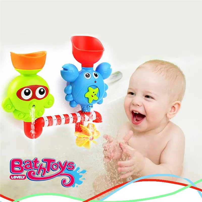 

Waterfall Water Station Bath Toy - Bathtub Toy with Two Stackable Cups Fountain Water Shower Toy for Children Kids