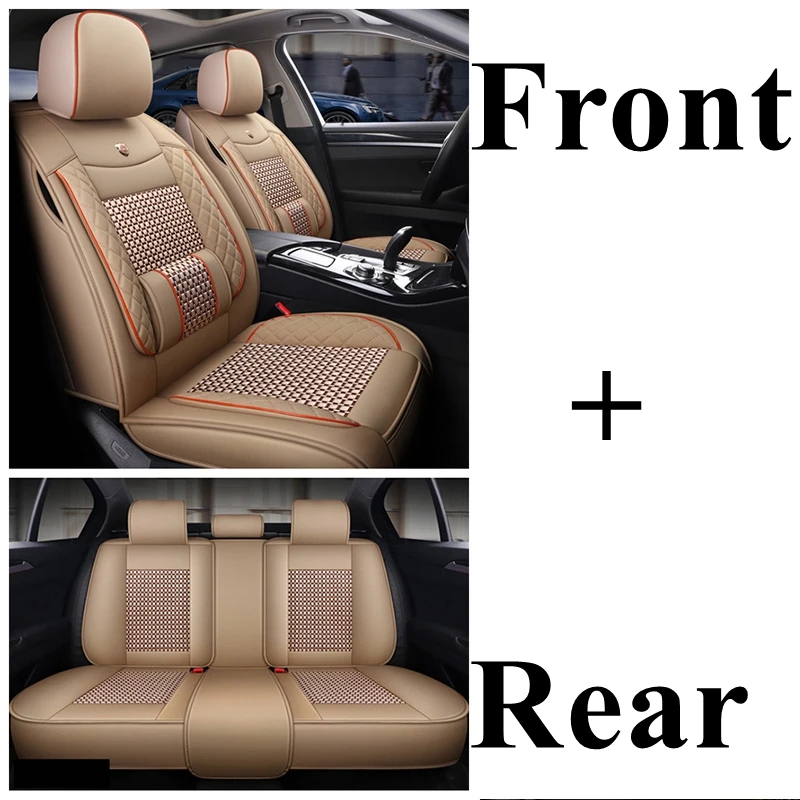 Dingdian чехол для автокресла для Nissan Qashqai j10 j11 Navara D22 Juke X-trail Leaf Tiida NP300 Versa Murano Kicks Dualis LIVINA - Название цвета: beige standard