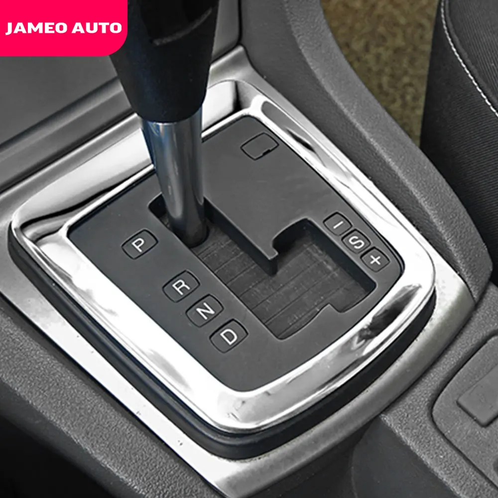 Аксессуары для салона автомобиля, подходят для Ford Focus 2 MK2 2005-2011, панель переключения передач, накладка из нержавеющей стали, наклейки для автомобиля