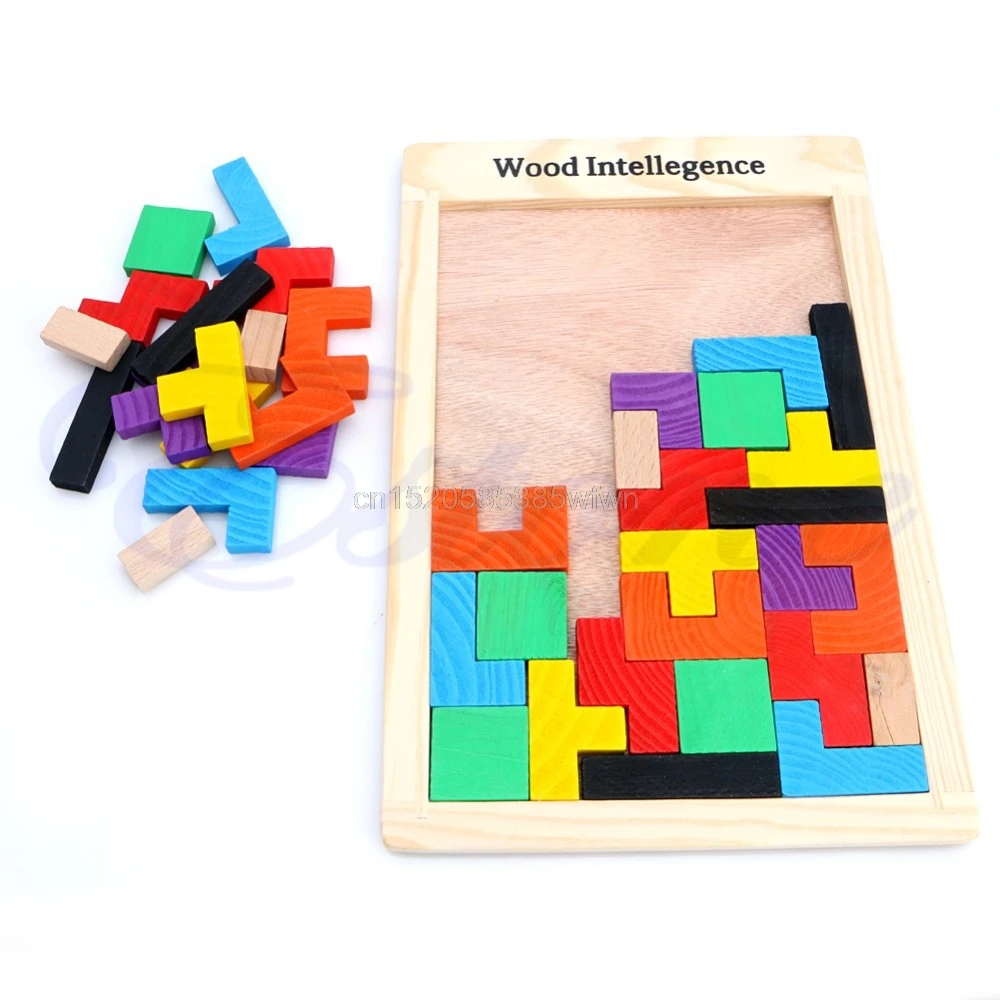 Tangram Головоломка тетрис игра детская деревянная развивающая игрушка