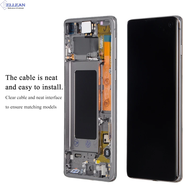 Акция Catteny 6,1 ''S10 G973 Lcd с рамкой для samsung Galaxy S10 G973F Lcd дисплей кодирующий преобразователь сенсорного экрана в сборе+ Инструменты