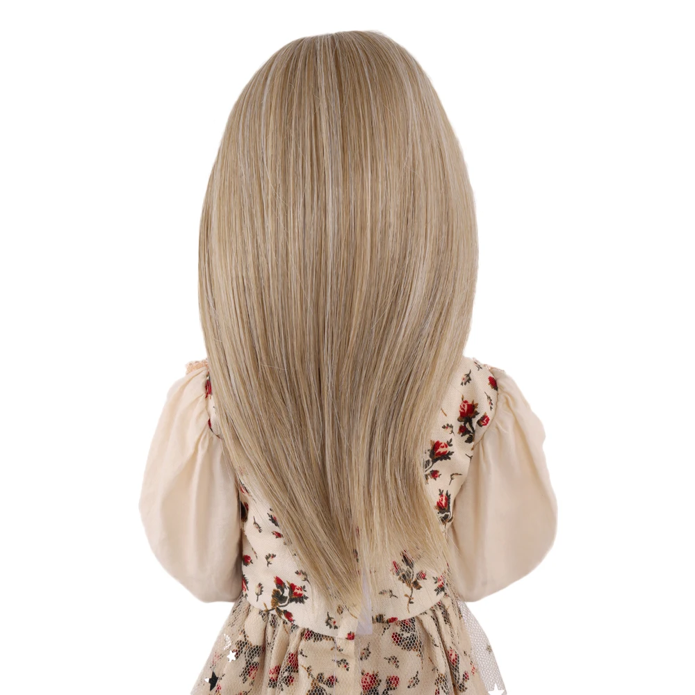 Парик из натуральных волос средней длины светлый для куклы 1/3 BJD/Ye Luoli/Pullip с