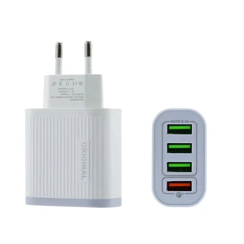 QC 3,0 4 порта USB зарядное устройство настенный адаптер зарядка мобильного телефона для универсальных телефонов GY88