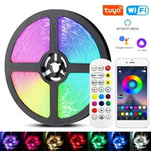 LED Strip Light RGB 5050 Fita Luces Flexible Diode BackLight Lamp Bluetooth Smart WIFI Controller Christmas Party Bedroom Decor