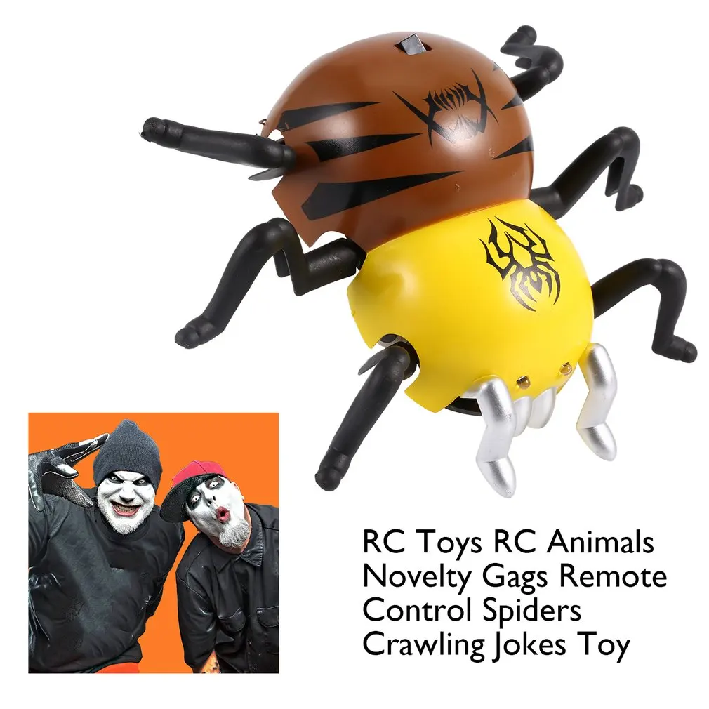 Распродажа RC игрушки rc животные Новинка приколы дистанционное управление пауки ползающие насекомые Хэллоуин Ужасы розыгрыши