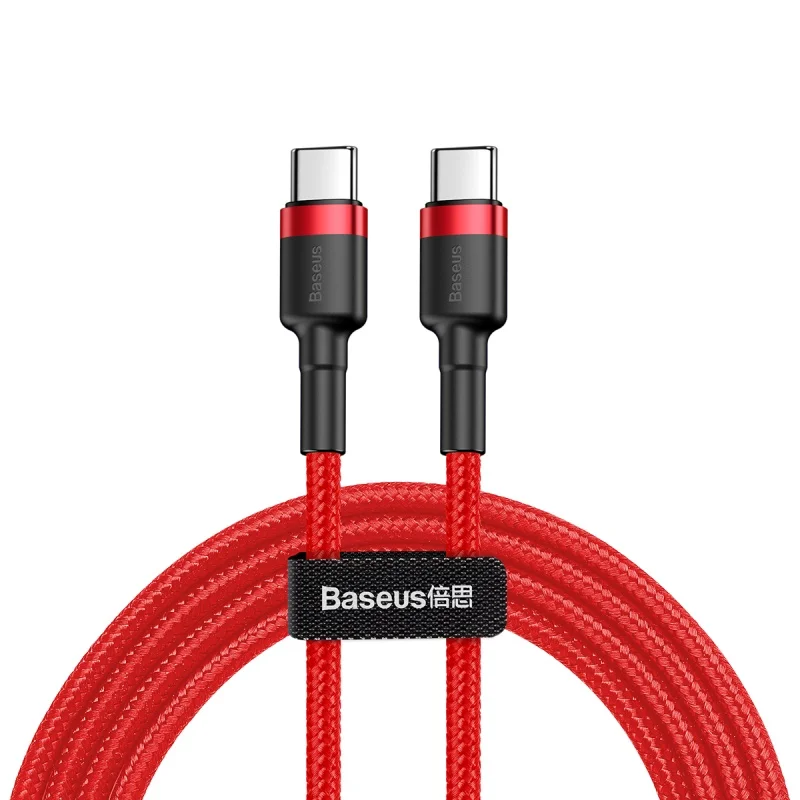 Red Baseus кабель usb type-C для Redmi K20 Note 7 Pro Quick Charge 4,0 кабель type-C для Samsung S9 USB Wire кабель USB Type C зарядное устройство шнур для зарядки телефона провод для зарядки Type C for Huawei Mate 30 Pro - Цвет: Red