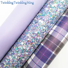 Фиолетовый Блеск Fabirc, шотландская ткань из искусственной кожи, искусственная кожа для лука A4 " x11" Мерцание Ming XM430