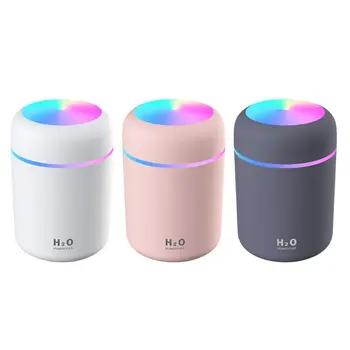 

Portable Mini Humidifier 300ml Cool Mist Humidifier with Light Car Air Purifier