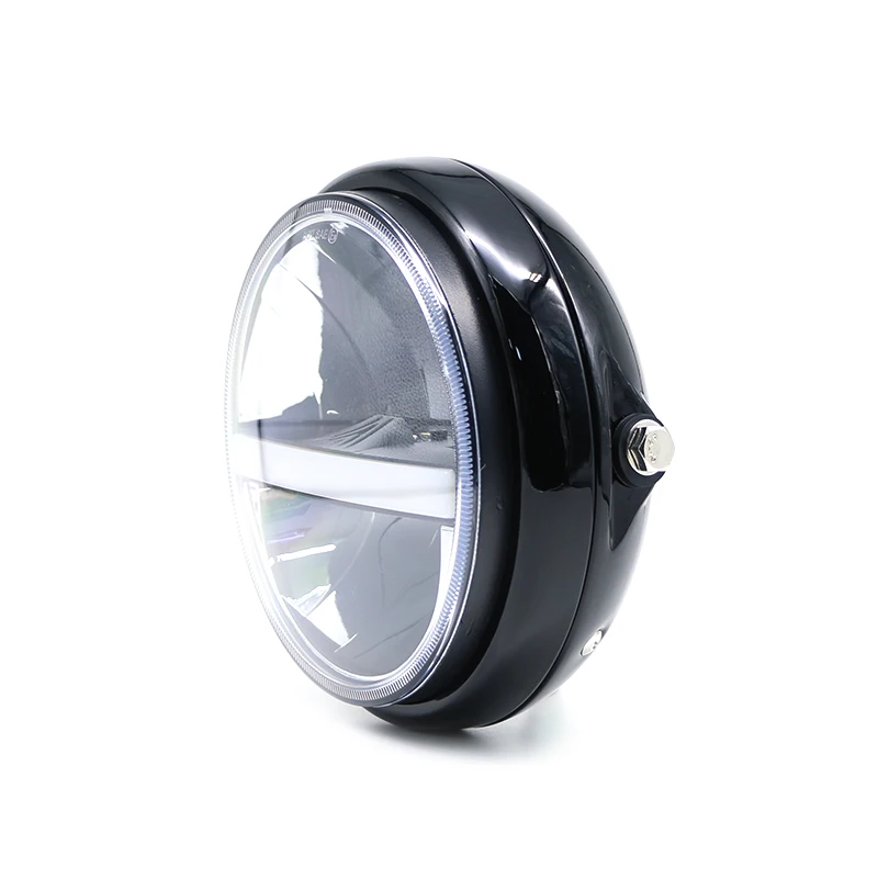  JIUWAN 7 inch Motorcycle LED Headlight High/Low Beam DRL Headlamp Fog Light Passing Lamps Moto Spot - 4000083371205