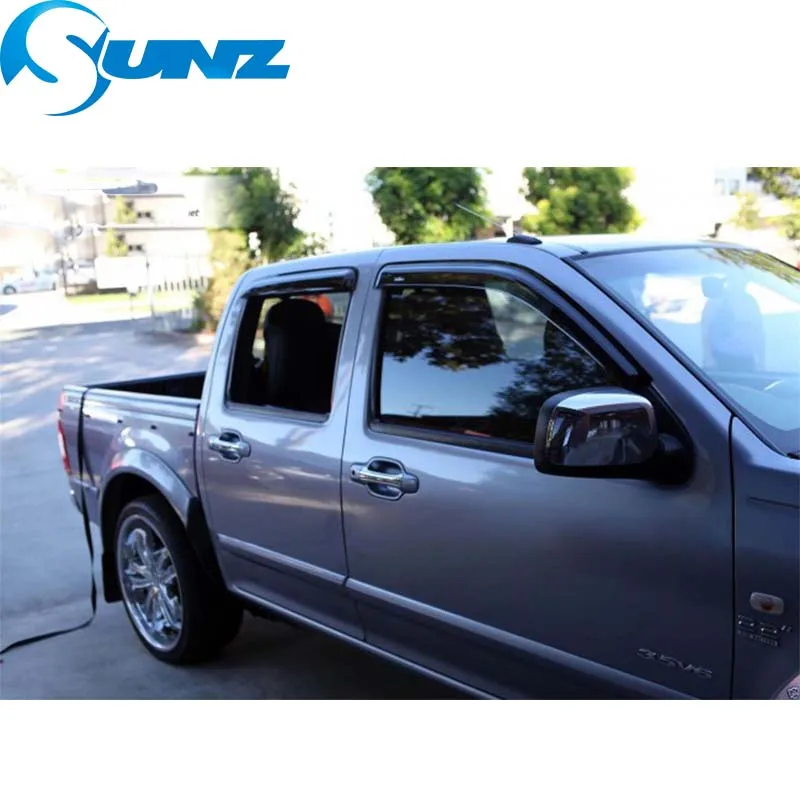 Щепка Автомобильный Дверной козырек для ISUZU D-MAX 2007-2011 боковое окно дефлекторы для Isuzu D-max 2007 2008 2009 2010 2011 аксессуары SUNZ