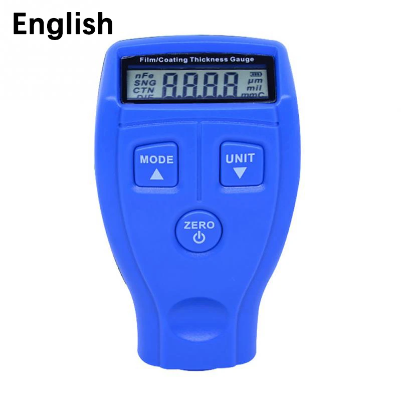 GM200 English Русский GM200 покрытие краски ing толщиномер тестер пленка покрытие автомобиля измерительный прибор краски поверхностные измерительные приборы измерительный метр GM200A - Цвет: GM200 English