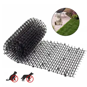 

Black Cat Scat Mat Cat Repellent Outdoor Garden Cat Dog Plastic Nail Cat Scat Mat Place Plastic Nails on Flower Beds Cars