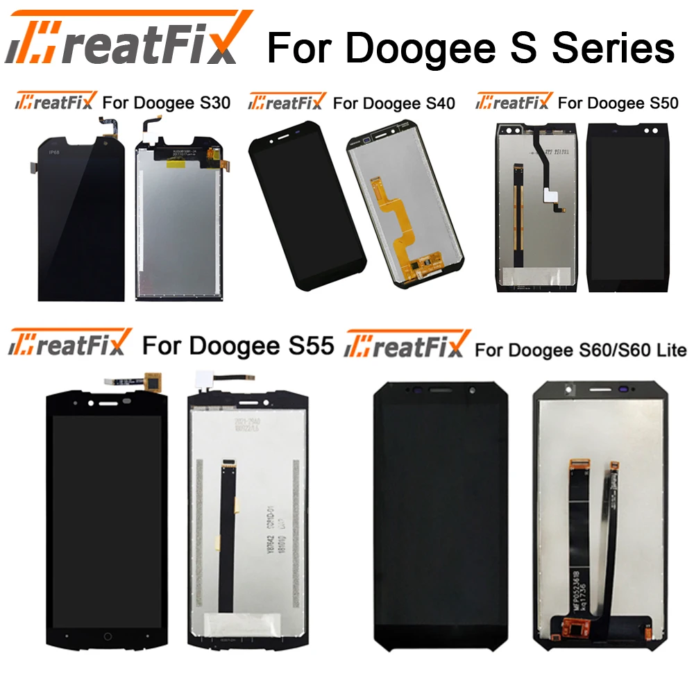 ЖК дисплей и дигитайзер сенсорного экрана в сборе для Doogee S40 S60 Lite замена Для doogee s30