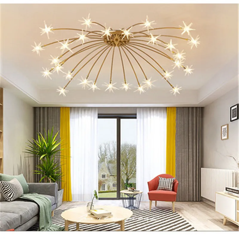 

Postmodern Creative Personality Led Starry Ceiling Light Living Room Bedroom Restaurant Coffee Shop Clothes Shop Ceiling Lamps