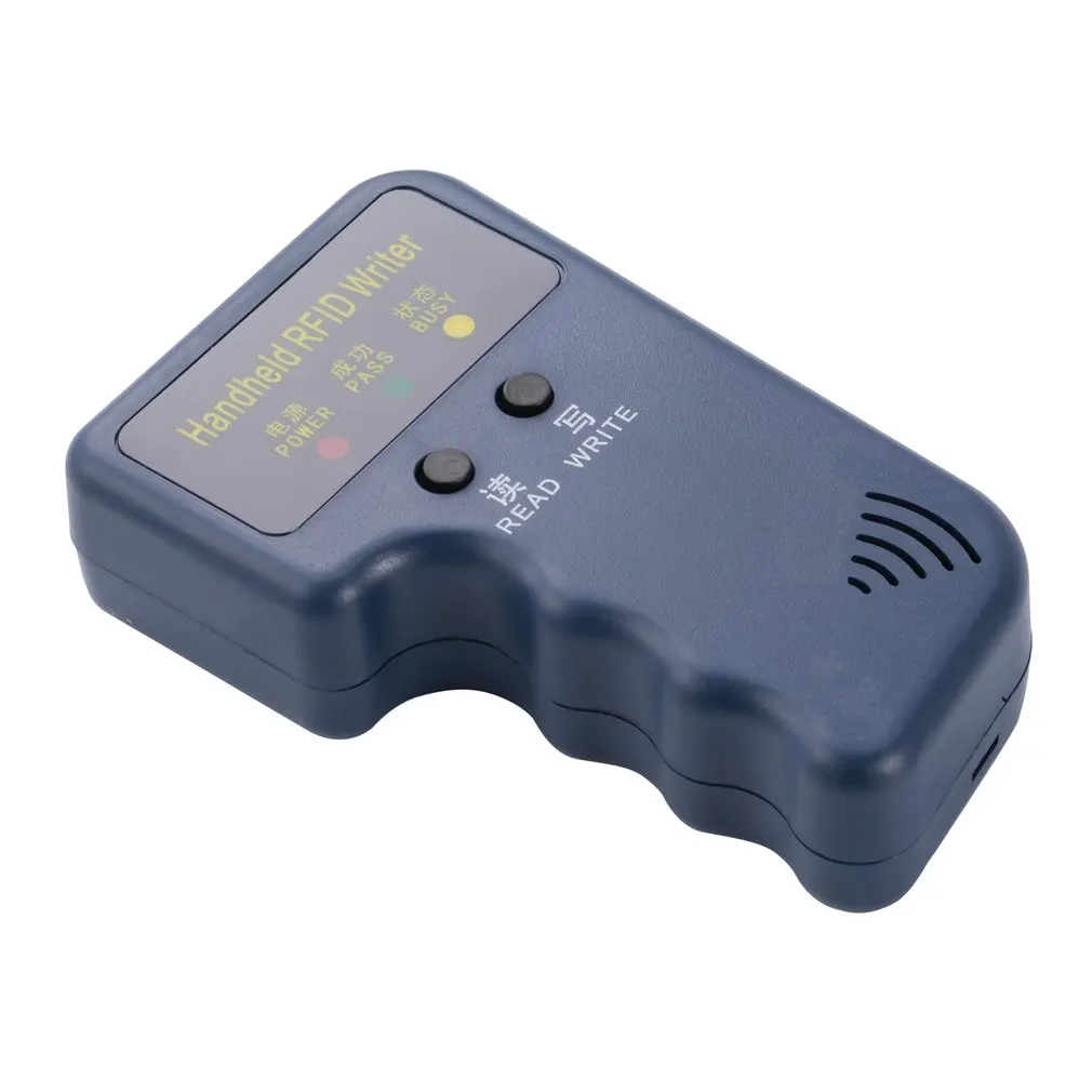 125KHz EM4100 RFID Copier Writer Duplicator Programmer Reader+ 5pcs Rewritable ID Keyfobs Tags Card Handheld