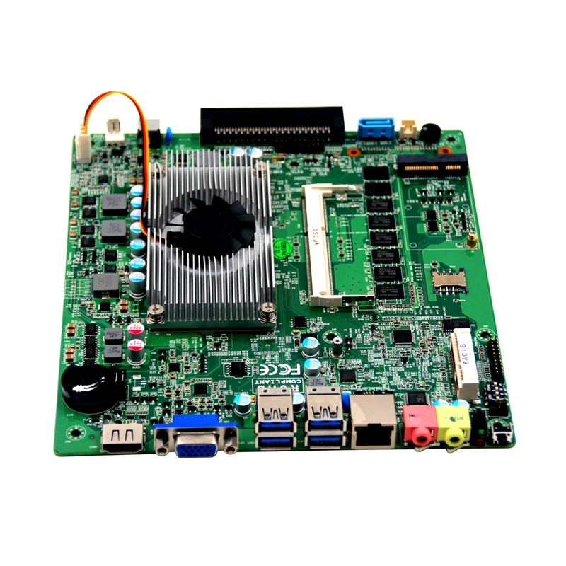 Intel 5th Mobile Broadwell-U Промышленная материнская плата DDR3L DC12-19V 17*19 см