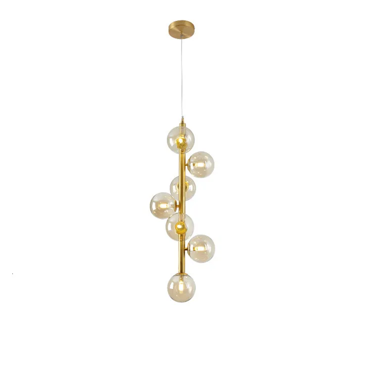 

Wholesale Modern Competitive Gold Color Metal Glass Ball Cover Hanging Pendant Light For Loft Decoration Kitchen Dining Bar